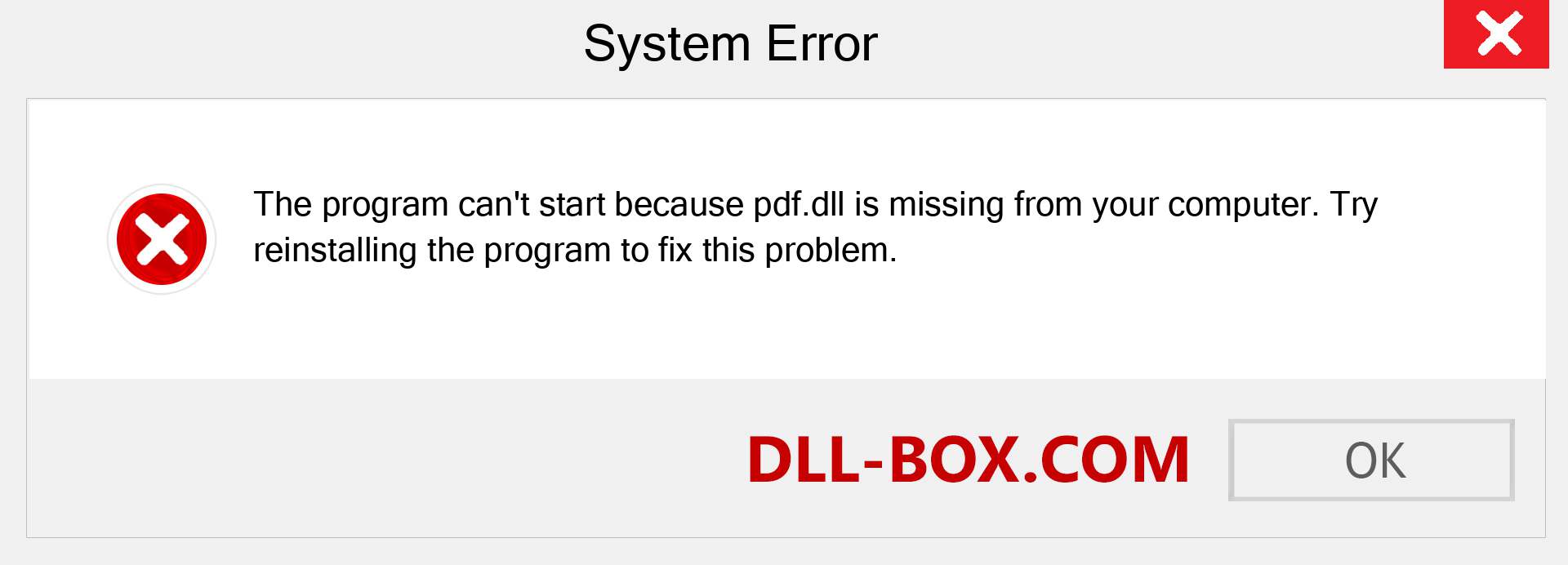  pdf.dll file is missing?. Download for Windows 7, 8, 10 - Fix  pdf dll Missing Error on Windows, photos, images